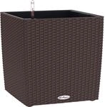 Lechuza&reg; Pflanzgef&auml;&szlig; Cube Cottage 30 cm x 30 cm x 30 cm Mokka