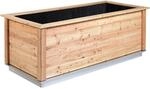 KGT Hochbeet Woody 210 L&auml;rche 79 cm x 214 cm x 99 cm Natur