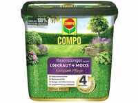 Compo Rasendünger gegen Unkraut+Moos 4in1 Komplett-Pflege 9 kg für 300 m²