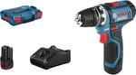 Bosch Professional Akku-Bohrschrauber GSR 12V-15 FC mit 2x2Ah, Aufsatz in L-Boxx