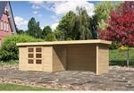 Karibu Holz-Gartenhaus Boras Natur Unbehandelt 298 cm x 213 cm