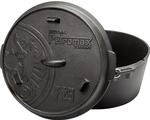 Petromax Dutch Oven FT9-T Schwarz mit planem Boden 7,5, &Oslash; 23,9 cm