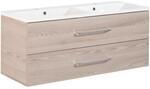 Fackelmann Doppel-Waschtisch B.clever 120 cm Esche mit Softclose-System