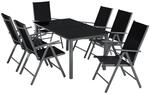 Tectake Aluminium Sitzgruppe Ercolano F&uuml;r 6 Personen Wetterfest 150 x 90 x 73 cm