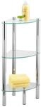 Wenko Haushalts- und Badeckregal Yago chrom mit 3 Glasplatten