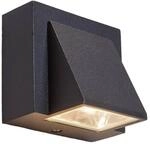 Lucande LED Wandleuchte Au&szlig;en Marik 9616002 Spritzwassergesch&uuml;tzt Modern in Schwarz