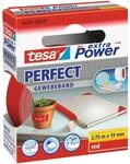 Tesa Extra Power Perfect Gewebeband Rot 2,75 m x 19 mm