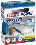 Tesa Extra Power Perfect Gewebeband Blau 2,75 m x 19 mm