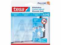 Tesa Klebehaken für transparente Oberflächen und Glas (max. 200 g)
