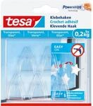 Tesa Klebehaken f&uuml;r transparente Oberfl&auml;chen und Glas (max. 200 g)