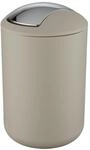 Wenko Schwingdeckeleimer Brasil 6,5, Taupe
