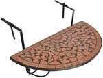 vidaXL Balkonh&auml;ngetisch Mosaik Terracotta 41123