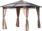 Garden Pleasure Pavillon Napa Aluminium 300 cm x 300 cm Anthrazit/Creme