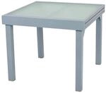 Garden Pleasure Gartentisch Lola Quadratisch ausziehbar Grau 90 cm x 180 cm