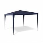 Relaxdays Pavillon Zelt Stahlrohr Blau Wasserabweisend 2,5 m x 3 m x 3 m 5,6 kg
