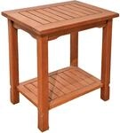 Garden Pleasure Gartentisch Santacruz Rechteckig Natur 35 cm x 50 cm