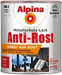 Alpina Metallschutz-Lack Anti-Rost Rot gl&auml;nzend 750 ml