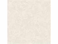 Bricoflor Putz Tapete in Creme Weiß Flur und Büro Vliestapete Einfarbig mit Vinyl