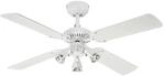 WESTINGHOUSE Westinghouse Deckenventilator Princess Euro 105 cm Wei&szlig; mit Beleuchtung