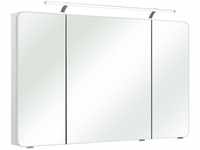 Pelipal Spiegelschrank Serie 4005 Weiß Hochglanz 120 cm mit Softclose Türen