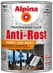 Alpina Metallschutz-Lack Anti-Rost Dunkelgrau Hammerschlag 2,5 Liter
