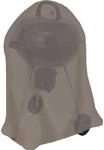 tepro Universal Abdeckhaube f&uuml;r Kugelgrill gro&szlig; &Oslash; ca. 73 cm x 90 cm Taupe
