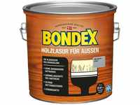 Bondex Holzlasur für Außen Hellgrau seidenglänzend 2,5 l