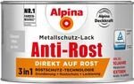 Alpina Metallschutz-Lack Anti-Rost Silber gl&auml;nzend 300 ml
