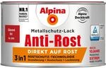 Alpina Metallschutz-Lack Anti-Rost Rot gl&auml;nzend 300 ml