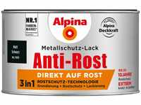 Alpina Metallschutz-Lack Anti-Rost Schwarz matt 300 ml