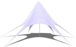vidaXL Gartenpavillon Hexagon Stern 10 m