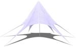 vidaXL Gartenpavillon Hexagon Stern 14m