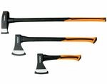 FUXTEC 3er Axt Set FX-AX3 Axtkopf 600g/1000g/3000g Fiberglaskern Geschmiedeter
