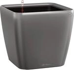Lechuza&reg; Pflanzgef&auml;&szlig; Quadro Premium LS 22 cm x 22 cm x 21 cm Anthrazit metallic