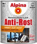 Alpina Metallschutz-Lack Anti-Rost Dunkelgrau Eisenglimmer 750 ml