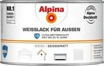 Alpina Wei&szlig;lack f&uuml;r Au&szlig;en seidenmatt 300 ml