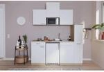 Respekta K&uuml;chenzeile KB180ESWMI 180 cm Wei&szlig;-Eiche S&auml;ger&auml;u Nachbildung
