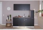 Respekta K&uuml;chenzeile KB180WS 180 cm Schwarz-Wei&szlig;