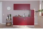 Respekta K&uuml;chenzeile KB180WR 180 cm Rot-Wei&szlig;