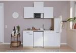 Respekta K&uuml;chenzeile KB180ESWMIC 180 cm Wei&szlig;-Eiche S&auml;ger&auml;u Nachbildung
