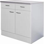 Flex-Well Classic K&uuml;chen-Unterschrank Wito 80 cm Wei&szlig;