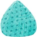 Sitting Point Sitzsack BeanBag Fluffy 220, T&uuml;rkis Sternen-Muster