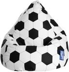 Sitting Point Sitzsack BeanBag Fu&szlig;ball 120, Schwarz-Wei&szlig; Fu&szlig;ball-Muster