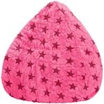 Sitting Point Sitzsack BeanBag Fluffy 220, Pink Sternen-Muster