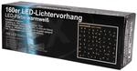 Lex 160er LED Lichtervorhang Lichterkette Au&szlig;en Innen Weihnachtslicht Warmwei&szlig;