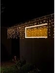 Konstsmide LED Lichtervorhang Eisregen Globes 200 warmwei&szlig;e LEDs innen und au&szlig;en