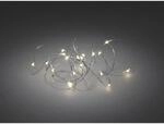 Konstsmide Micro LED Lichterkette 40 warmwei&szlig;e LEDs silberfarbener Draht innen