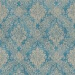 Bricoflor Barock Tapete T&uuml;rkis Blau mit Glimmer Effekt in Textiloptik Ideal f&uuml;r