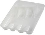 Besteckkasten Pablo 5 F&auml;cher 26,5 cm Wei&szlig;