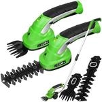 Tectake Akku Heckenschere 7 2 V Mit 2 Aufs&auml;tzen F&uuml;r Gras Hecken und Str&auml;ucher 